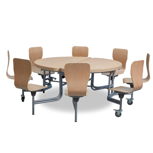 8 Seat Primo Round Mobile Folding Table